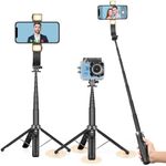 Selfie Stick, UTEBIT 40 inch Extendable Selfie Stick Tripod, Phone Tripod with Wireless Remote Shutter, Group Selfies/Live Streaming/Video Recording Compatible with All Cellphones