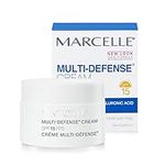 Marcelle Multi-Defense Cream SPF 15, Moisturizing & Smoothing, with Hyaluronic Acid & Vitamins A and E, Cruelty-Free, Hypoallergenic, Non-Comedogenic, Fragrance-Free, 50 mL