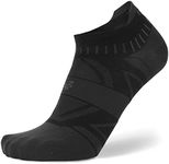 Balega Hidden Dry Moisture Wicking Performance No Show Athletic Running Socks for Men and Women (1 Pair), Black, Small