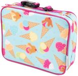 Bentology Lunch Box for Girls-Kids Insulated, Durable Lunchbox Tote Bag Fits Bento Boxes, Containers, Jars & Bottles, Reusable Back to School Lunch Sleeve Keeps Food Hotter or Colder Longer- Ice Cream