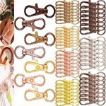 DIY Crafts Pack of 30 Pcs, Mettalic Silver, Stainless-Steel Swivel Clips Lobster Clasp Snap Hooks Trigge(Pack of 30 Pcs, Mettalic Silver)