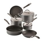 Circulon Scratch Defense Induction Hob Pan Set of 6 - Pots and Pans Sets Non Stick with Extreme Non Stick, Dishwasher & Oven Safe Cookware, Graphite Pewter Finish