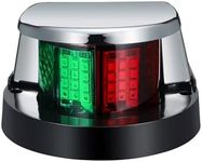 Partsam Boat Marine LED Navigation Lights Lamps 12 LED, Red and Green LED Front Boat Bow Stern Light for Small Boat Pontoon Yacht Skeeter