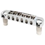 Musiclily Pro 52.5mm (2-1/16 inch) String Spacing Tune-o-matic Pigtail Style Adjustable Wraparound Bridge Tailpiece for Epiphone Les Paul SG Style Electric Guitar, Chrome