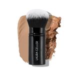 LAURA GELLER NEW YORK Retractable Airbrush Kabuki Brush for All Face Makeup & Foundation for Liquid, Cream and Powder Face Makeup With Aluminum Handle