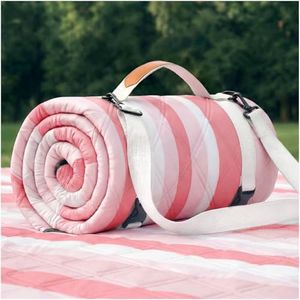 RYCHIC Waterproof Beach Blanket Picnic Outdoor Camping Mat Teen Teenage Tween Sweet Girl Birthday Kid Young Women Daughter Goddaughter College Students 8 9 10 12 13 14 16 17 19 Year Old Pink