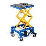 MSW Motorcycle Lift Motorcycle Jack Hydraulic Motorcycle Scissor Lift Wheels 150kg MSW-MHB-150-PRO (Steel, Height 34-92.5cm, Platform Area 41x35cm)