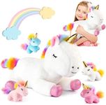 Adeokay Unicorn Cuddly Toy Gift Girls 3-12 Years, Unicorn Toy from 3-8 Years Girls Gifts 3-8 Years Toy 1-12 Years Gift 3-9 Years Girls Unicorn Gifts