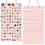 Mi Ya Mi Lai L-170 Slots, Pink Pin Board for Enamel Pins,Pin Collection Display Case, Brooch Collection Storage Holder,Display Pins Storage Case, Holds Up to 170 Pins