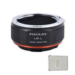 PHOLSY Lens Mount Adapter LR to L Compatible with Leica R LR Mount Lens to Leica L Mount Camera Body Compatible with Leica SL2, SL2-S, CL, TL2, Lumix S5, S1, BS1H, SIGMA fp, fp L