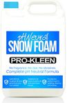 Pro-Kleen pH Neutral Snow Foam Pre-Wash Car Shampoo 5L - Does NOT Strip Waxes or Protective Coatings, Non-Caustic Foam, Loosens Dirt Grime, NO Added Dyes or Fragrances