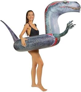 PoolCandy Inflatable Animal Swim Ring Pool Tube Velociraptor. This Furious Raptor Will prowel The Beach, The Lake or Your Swimming Pool.