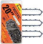NEO-TEC Chainsaw Chain 20 Inch .325" Pitch .063" Gauge 81 Drive Links- 26RS 81 Fits Stihl (PRE 2023 .063" Gauge) MS291, MS271 Farm Boss, MS261-36390050081, V81 (3 Chains) - Full Chisel
