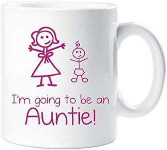 60 Second Makeover Limited Tazza con scritta in inglese I'm going to be an auntie, con scritta in inglese Girl Stick Person