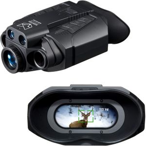 Nightfox Vulpes Digital Night Vision Goggles – 6x Zoom, 220yd Range, FHD 1080p, Rangefinder