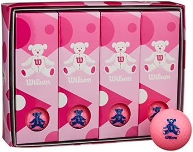 Wilson BEAR4 Dozen Pink Golf Balls