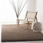 Kashish Rugs Solid Shag Collection Modern Area Rug Living Room Bedroom Dining Room (Taupe, 12 x 15 Feet)