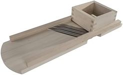 WooDeeDoo Large Wooden Cutter Shredder Grater Peeler Slicer | 56 x 19 cm | Cabbage Fruits Vegetables | Natural Beech Wood