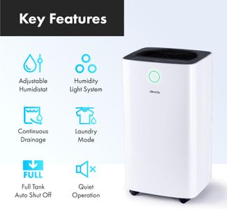 Devola 20L Dehumidifier with HEPA Filter – Powerful Moisture Removal