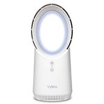 Vybra Solo - Rechargeable Bladeless & Cordless Desktop Fan - White