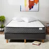 Amazon Basics Memory Foam Mattress, Full Size Mattress, Hybrid, 10 Inch, Medium Feel, Motion Isolation Springs, White/Gray