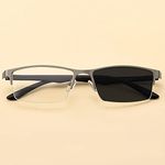 XUAN Transition Photochromic Reading Glasses Progressive Multifocal Reading Sunglasses 1.0 1.5 2.0 2.5 3.0 Eyeglasses for Men (Size : +3.0)
