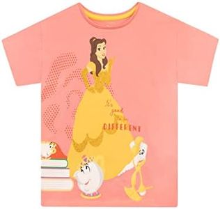 Disney Camiseta para Niñas Belle Rosa 4-5 Años