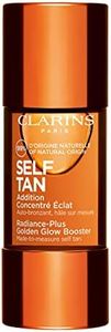 Clarins Self Tanning Face Booster | Self Tanning Drops For Face To Mix With Moisturizer | Natural, Long-Lasting, Streak-No, Buildable Tan | Hydrates | Non-Staining | 99% Natural Ingredients | 0.5 Oz