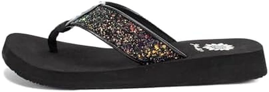 Yellow Box Women's Feliks Flip-Flop, Black, 8.5