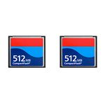 Two Pack 512MB CompactFlash Memory Card Digital Camera Card Industrial Grade Card