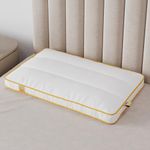 SleepyCat Slim Pillow with Microfiber, Designed for Neck and Spine Alignment | Ideal for Minimal Elevation | Luxe Microfibre Pillow | Machine Washable |1-Piece, Standard Size, 26x16 inches
