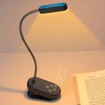 Glocusent 16 LED Mini Book Light for Reading in Bed, Clip On Reading Light, Rechargeable & Long Lasting for 80+Hrs, 3 Colors & 5 Brightness Levels, Perfect Reader Gifts, Book Lovers, Kids