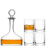 LSA Bar Whisky Set 1.6L/250ml Clear| 1 Unit | Mouthblown & Handmade Glass | BR28