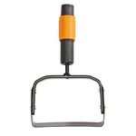 Fiskars QuikFit Push-Pull Weeder, Tool Head, Length: 25 cm, Width: 15.5 cm, Steel blade, Black/Orange, 1000738