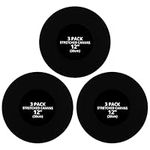 Belle Vous 3 Pack Canvases - Black Round Canvas Panels 30cm (12 inches) - Primed Canvas for Painting - Artist Canvas Board - Black Blank Cotton Canvas Suitable for Acrylic, Oil Painting, Sketching