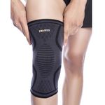 FOVERA Sports Knee Cap Compression Support, Knee Guard for Gym, Running, Cycling, Sports, Jogging, Workout & Pain Relief for Men & Women (Size - L, 1 Pair)