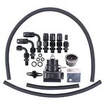 HouYeen Universal Adjustable Fuel Pressure Regulator Kit 0-100psi Gauge AN6 for Transporter T5 Focus Mk2 Superb Trafic Mk3 Clio Mk4 Polo 6R 6C