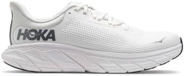 Hoka One One Mens Arahi 7 Textile Blanc De Blanc Steel Wool Trainers 8.5 UK