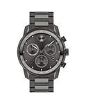 Movado Men's Bold Verso Swiss Quartz Chronograph Watch with Stainless Steel Bracelet, Grey, Grey, 3600867