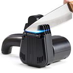 M3 Electric Knife and Scissor Sharpener – 9 Belt Professional Sharpener with 20°/60° Dual Angle | Electric Honing Tool for Kitchen and Chef – UK Plug