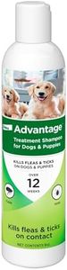 Flea and Tick Treatment Shampoo for Dogs and Puppies, 8 oz, Advantage