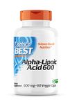 Doctor's Best, Alpha-Lipoic Acid, 600 mg Depot, 2-Day-Dose, 60 Vegan Capsules, Highly Dosed, Non-GMO, Gluten Free