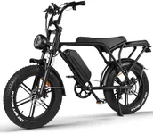 OUXI V8 Electric Bike for Adults, Electric Mountain Bike with 48V 15.6Ah Removable Larger Battery 20'' Fat Tire E Bike UP to 32KM/H