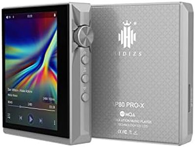 Hidizs AP80 PRO-X HiFi MP3 Player with Bluetooth, Lossless MQA DSD 256 High Resolution Digital Music Player, Full Touch Screen, Portable Walkman,with Pedometer, E-Book, Supports up to 512GB