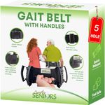 Gait Belt for Seniors - Transfer Gate Belts With Handles for Lifting Elderly & Patient Physical Therapy - Easy to Use Quick Release Gait Belt for Medical Nursing Use - Feel Safe & Improve Your Balance