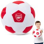 Arsenal FC Officially Licensed Plush Football - 22 cm Soft Toy Pillow - Fluffy Stuffed Football Ideal for Kids and Adults - Perfect Sports Gift for Gooners