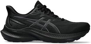 ASICS Women's GT-2000 12 Running Shoes, 8.5, Black/Black