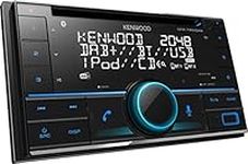 Kenwood DPX-7300DAB Crystal Clear Digital Radio Bluetooth Handsfree Music Technology Smartphone Remote Control for Amazon Alexa Black with Multicolor Screen