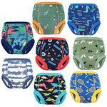 FLYISH DIRECT Potty Training Pants Boys Training Pants Toilet Training Pants Toddler Training Pants Reusable Training Pants, 3 years, 8 packs