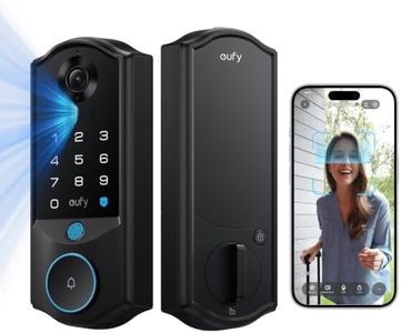 eufy FamiLock E40 Smart Lock with Facial Recognition, Keyless Entry Door Lock for Front Door, Advanced 3-in-1 Security: 2K Camera, Doorbell and Face Unlocking, Dual Power System, Matter